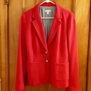 Macy's Charter Club Red Blazer 10-12